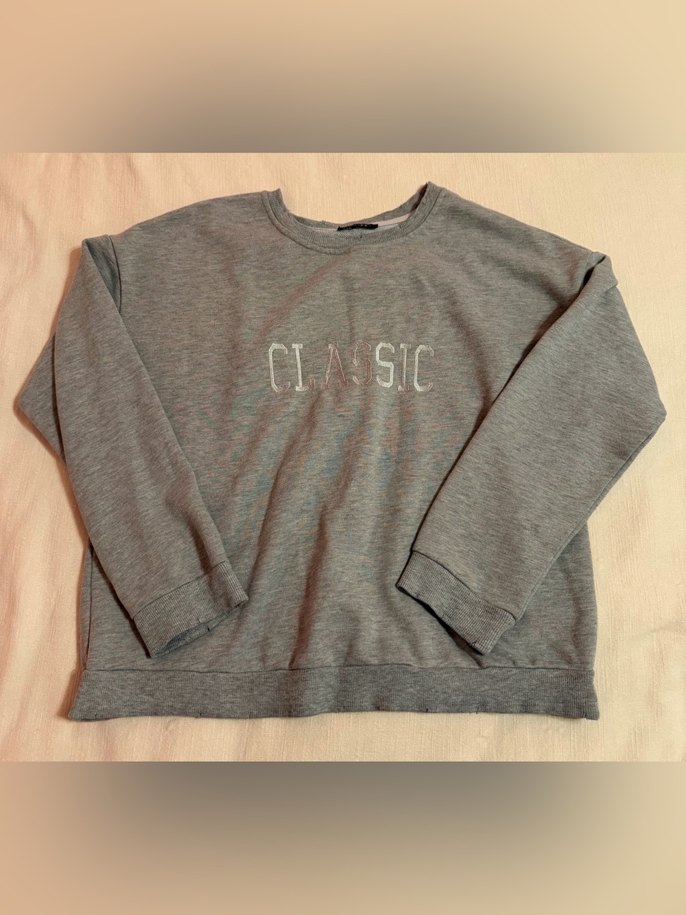 Papermoon Gray 'CLASSIC' Crewneck Sweatshirt
